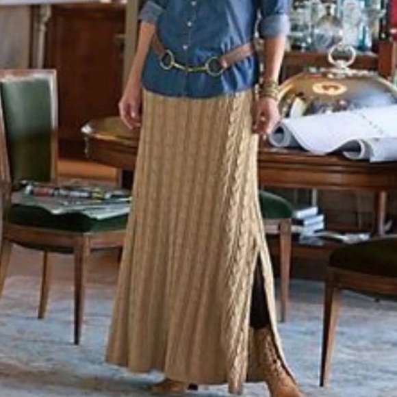 sweater knit maxi skirt